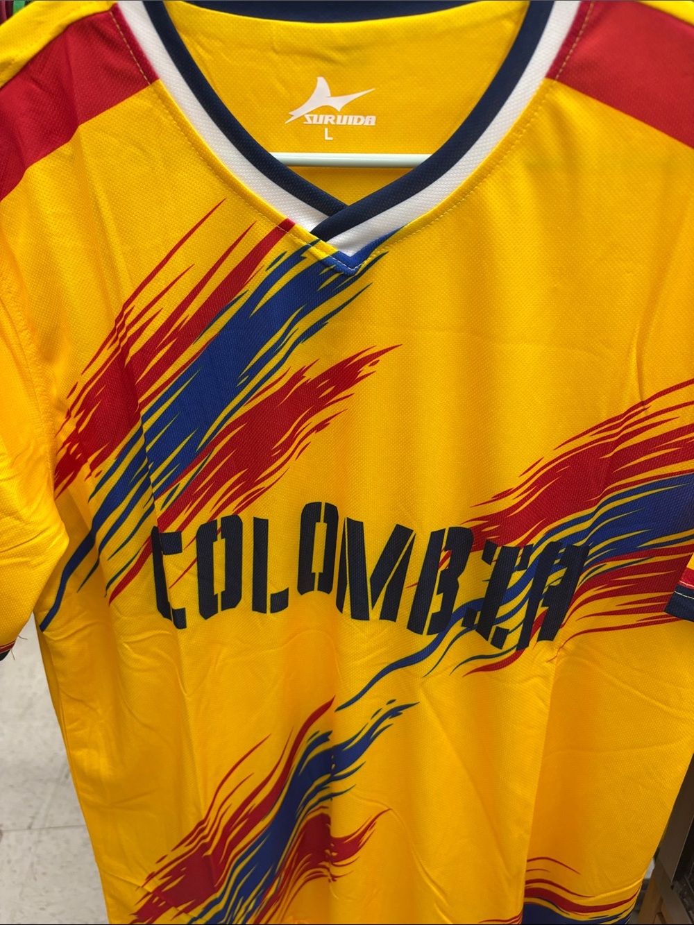 Survda Yellow Colombia Graphic Men's Jersey